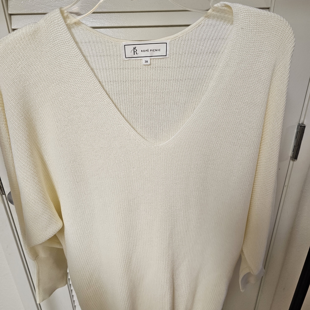 Rope Picnic Women's Cream Sweater